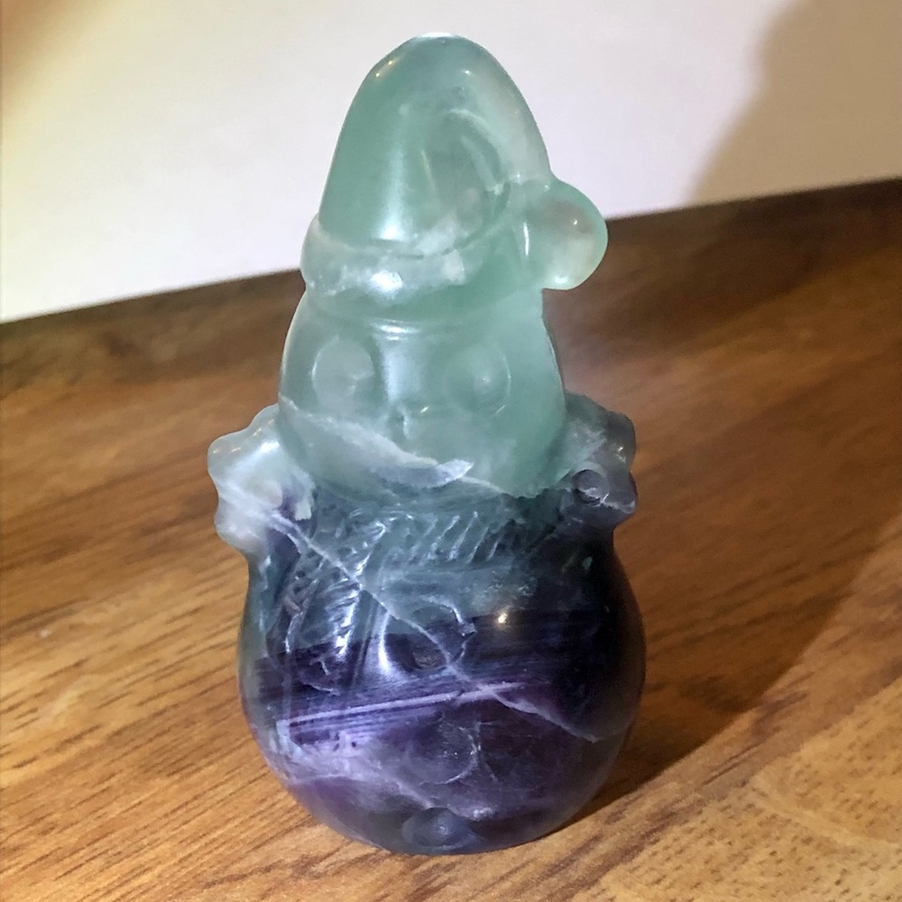 Fluorite snowman
